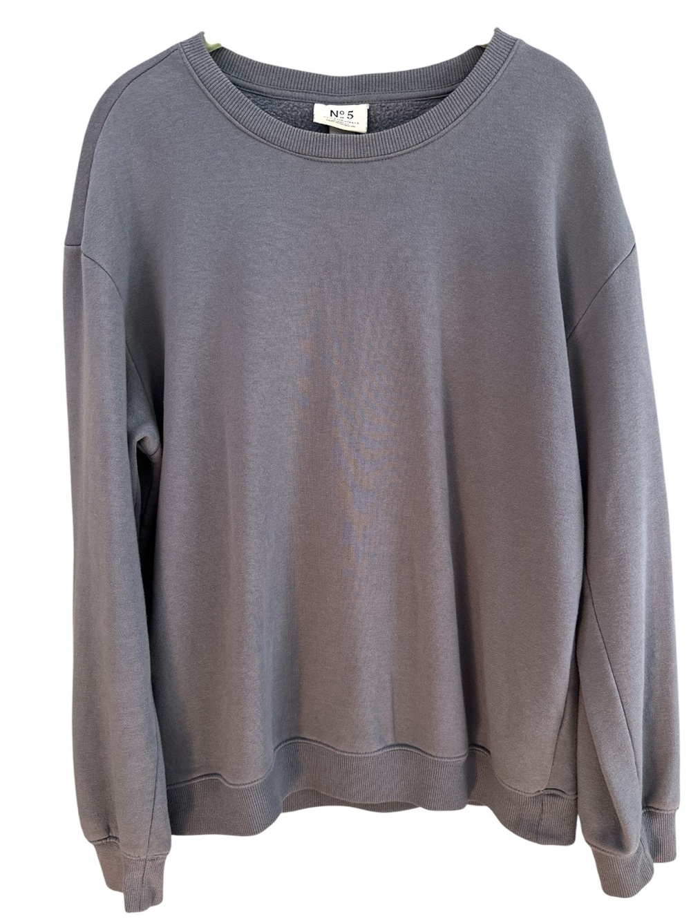 H&M Women’s Crewneck Sweatshirt in Slate Gray Size S